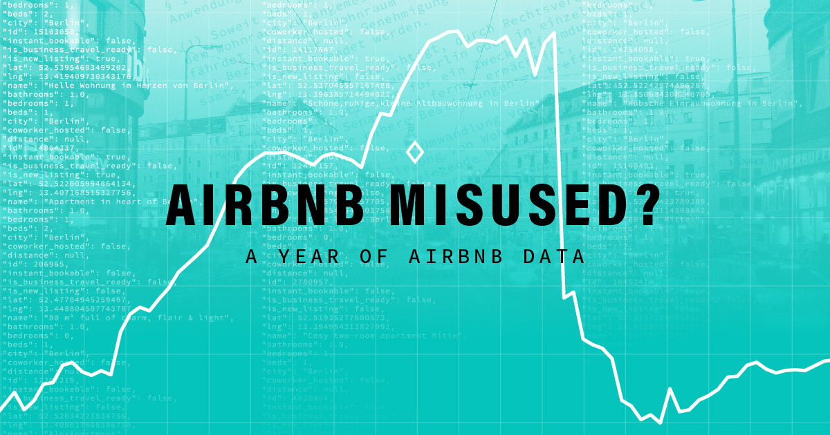Airbnb misused? A year of Airbnb data